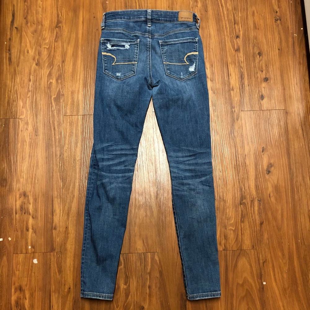 American Eagle Ripped High-Rise Skinny Jeans - Picture 6 of 7